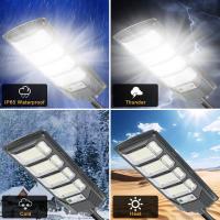 Lámpara Solar LED De Alta Potencia Para Exteriores Iluminación De Calle Dusk to Dawn Impermeable Seguridad Del Jardín Instalación De Montaje Moderno Estilo Uso Festivo - details 1