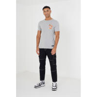 Camiseta Brave Soul RAMEN 149TAKEAWAY manga corta gris con estampado - details 0