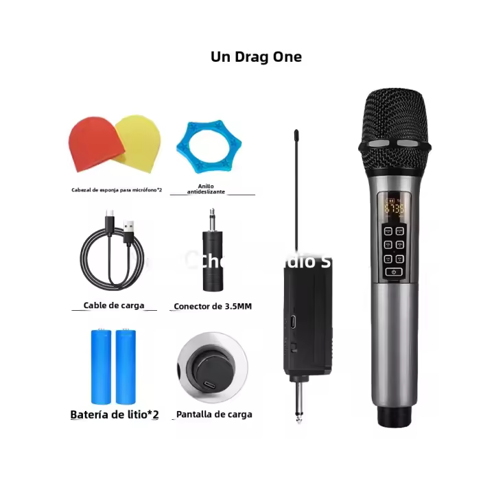 Nuevo Micrófono Inalámbrico Profesional ECHO Dual Canal UHF Para Fiesta Karaoke Iglesia Performance En Escenario Longitud De Distancia - 1