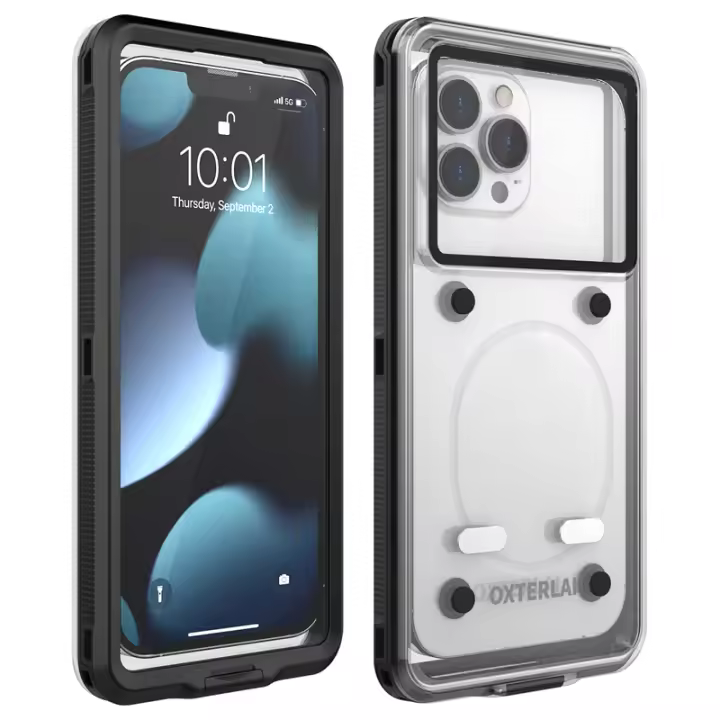 Funda Impermeable Para Teléfono Compatible Con Apple/Huawei/Samsung/Xiaomi Cubierta Completa Transparente Antipolvo Y a Prueba De Agua - 1