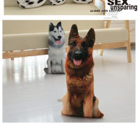 Cojín De Perro Divertido Y Realista 3D Curvado 50cm Relleno De Memoria Poliéster/Celulosa Decoración Para Sofá Juguete De Cabeza De Perro Para El Hogar - details 6