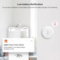 Sensor De Temperatura Y Humedad ZigBee Tuya Para El Hogar Inteligente Compatible Con Alexa Google Smart Life ZigBee2mqtt Monitor De Termostato Interior - details 6