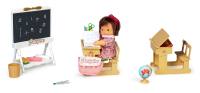 Barriguitas Escuela,1 muñeca con 2 pupitres , 1 pizarra y complementos - Famosa 700016656 - details 1