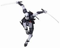 Figura Móvil De Estilo Yamaguchi Marvel Modelo 001EX Deadpool Postura De Ataque Figura Coleccionable Gris Y Blanco Muñeco Decorativo Regalo Para Adultos - details 0
