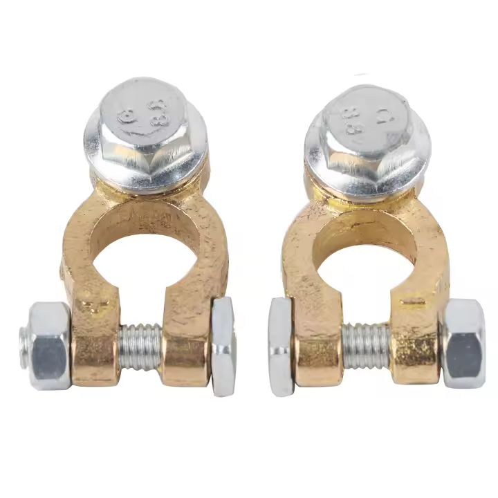 Conector De Terminal De Batería De Coche 300A Gran Corriente Tornillo M10 Para Automóviles Y Camiones Material De Latón - 1