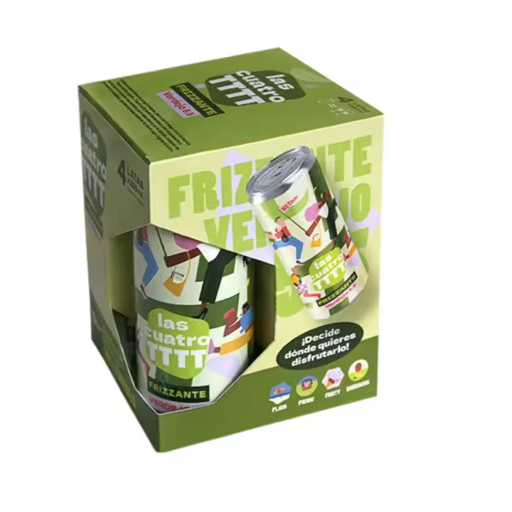 Las cuatro TTTT - Frizzante Verdejo 5.5 En Lata! Novedad!  Vintage Wine for Millenials  Ready to drink - 1