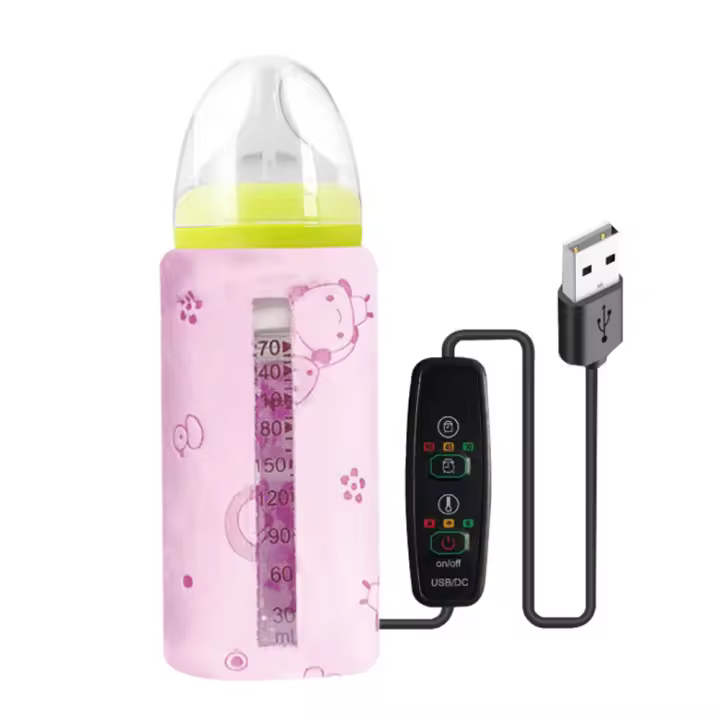 Bolsa de almacenamiento para biberones para Bebés, Estructura type sándwich Aislamiento Térmico Diseño Seguro Calentador de biberones - Calentador de leche portátil USB para Taza de viaje - 1