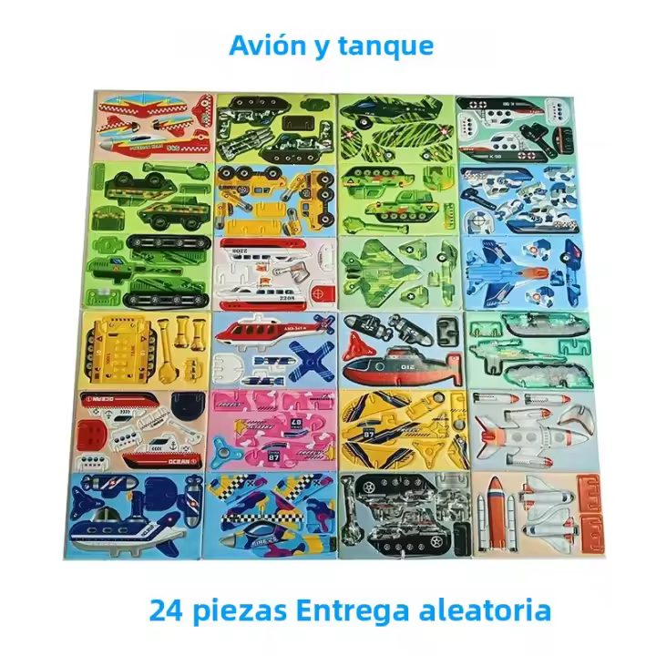 Rompecabezas 3D De Animales De Espuma Educativos Para Niños Juguete De Cumpleaños Regalo Para Invitados Incentivos De Clase Empaque De 12-24 Piezas - 1