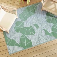 vidaXL Alfombra de exterior PP 140x200 cm alfombra al aire libre Color Verde claro,  Verde,  verde y mas - details 3