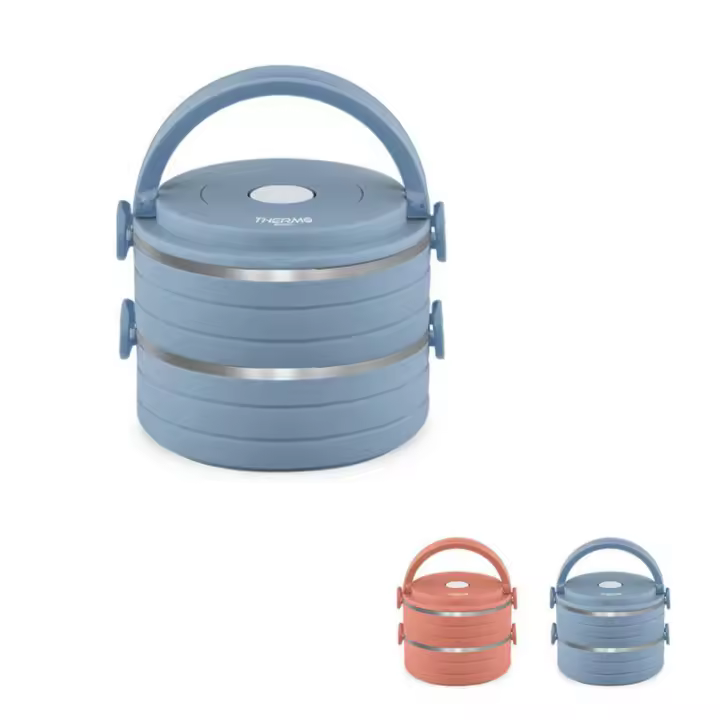 UD - Fiambrera Termica, 1.2L portátil de Aislamiento térmico de 2 Capas Fiambreras de Acero Inoxidable Recipiente de Comida para Picnic al Aire Libre Thermo - 1
