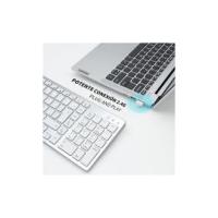 Teclado Inalámbrico Español, Teclas de Perfil Bajo, Teclado Numérico, USB 2,4 GHz Receptor, Ergonómico Wireless Keyboard para Windows Mac PC Ordenador Portátil - Plata - details 0