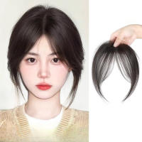 Extensiones De Pelo Synético Con Franja Media Parte Falsa Clip-In Textura Natural Invisible Para Mujeres Peluca De Sintetico - details 2