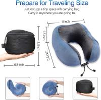 Funda de terciopelo lavable, almohada ergonómica de soporte para el pelo con máscara para dormir y tapones para los oidos - details 2