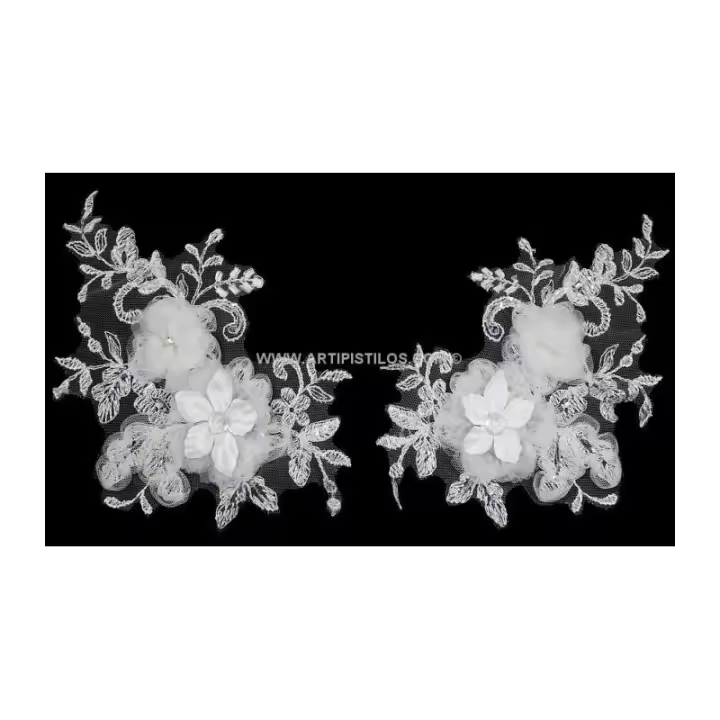 Aplicación Floral Bordada de Alta Calidad para Sombreros - Raíz Aplicaciones - 1