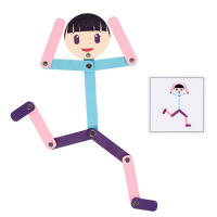 Juguete Educativo De Madera Para Deportes DIY Puzzle Tablero Juego De Aprendizaje Temprano Para Niños En Preescolar Entrenamiento De Habilidades Motoras Finas - details 10