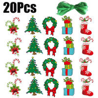 Bandeja Decorativa De Navidad 2024 Con Santa Claus Snowman Y Ciervo Colgante Para Decoración De Puerta En Casa Adornos Navideños Noel - details 10