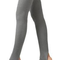 Calentadores De Piernas De Moda Calcetines Largos Sin Pies Acolchados Para Invierno Danza Yoga Baile Stockings Transpirables - details 7