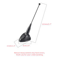 KMT Antena Decorativa Universal Negra Con Adhesivo Para Coches SUV Accesorios De Automóvil Antena Aérea Autocolante - details 4
