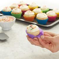 Set De 12 Molde Para Cupcakes De Silicona Para Hornear Herramientas De Decoración De Pasteles Accesorios De Repostería - details 2