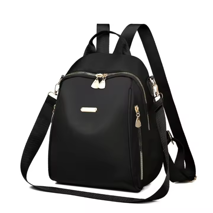 Mochila De Moda Ligera Para Estudiantes Universitarios Gran Capacidad De Viaje De Tela Oxford Mochila Suave Con Manija Cierre Con Cremallera Para Mujeres - 1