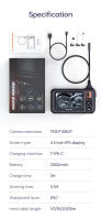 Cámara De Endoscopia Industrial INSKAM 1080P Pantalla IPS De 4.3 Pulgadas Lente Única IP67 Impermeable Con 8 LEDs Para Inspección De Tubos Y Coches - details 13