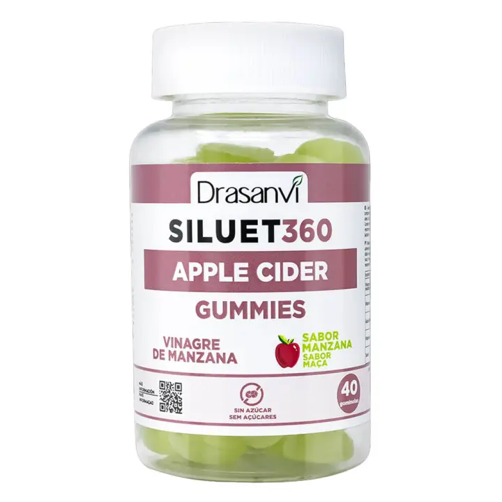Drasanvi Siluet 360º Vinagre Manzana Sabor Manzana  40 Gominolas - 1