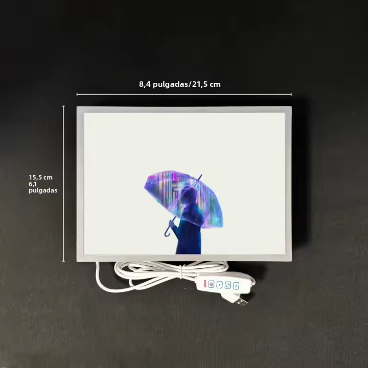 Lámpara LED De Anime Cyberpunk Para Habitaciones Futuristas Luz De Noche Con Paraguas Decorativa Para El Hogar Y Regalo - 1
