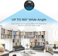 Mini cámara WiFi 1080P HD con visión nocturna, detección de movimiento, monitoreo remoto, gran angular de 160°, micro monitor para bebés para el hogar, la oficina, la tienda y el almacén (1 unidad) - details 1