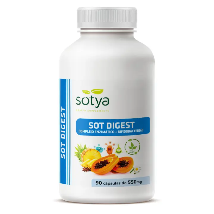 Sotya SOT Digest 690mg 90 Cápsulas - Complemento Alimenticio para Cuidado Digestivo - 1