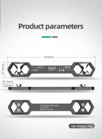 Llave De Hexágono Ajustable LAOA 14 En 1 De Aleación De Acero Doble Final Métrico-inch Para Reparación Y Mantenimiento - details 10
