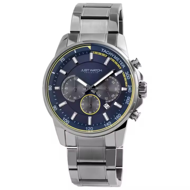 Reloj Just® Hombre Prateado com Bracelete em Aço Inoxidável - 0074 - 1