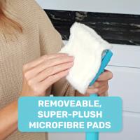 Juego De Fregona Para Limpieza De Bordes Con Algodón Y Aluminio Para Baño Y Cocina Fregona Seca Y Húmeda Con Toallas Y Manos Largas - details 6