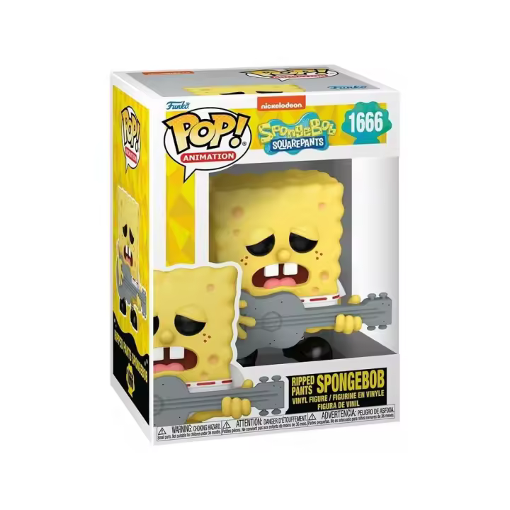 Funko Pop Animation Bob Esponja 25 Aniversario Figura Bob Esponja con Guitarra 75735 - 1
