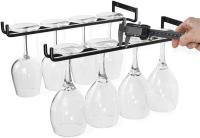 Juego de 2 sostenedor de cristal que cuelga el sostenedor de los vidrios para el vidrio de vino, vidrio de cerveza-los 30cm - details 2