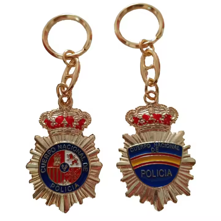 Llavero escudo Brazo Policía Nacional: Identificación de la fuerza & apoyo a la policía en un llavero de calidad premium - 1