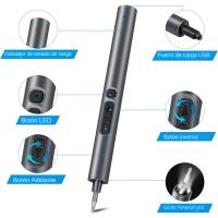 Juego De Destornilladores Eléctricos De Precisión 28 En 1 Mini Herramienta De Reparación Sin Cable Con 24 Piezas Magnéticas 2 Ajustes De Torque 3 Luces LED - details 10