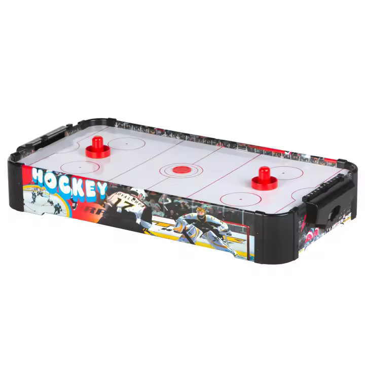 COLORBABY - Juego Air Hockey mesa, 69x36x10 cm, madera resistente, para niños a partir de 6 años, 2 discos y 2 marcadores, para 2 jugadores, juegos sobremesa, regalos y juguetes infantiles - 1