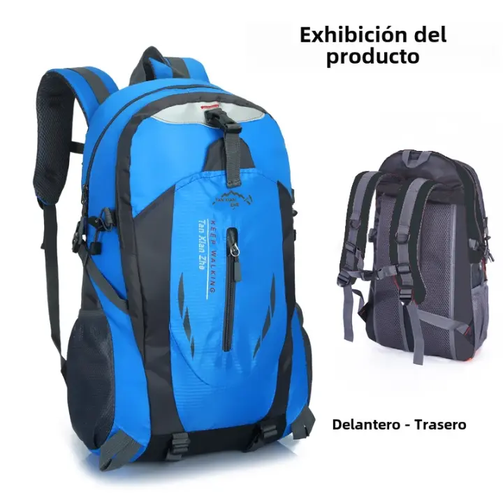 Mochila clásica de viaje para hombre, bolsa impermeable para ordenador portátil, senderismo, mochila escolar deportiva, nailon, para exteriores - 1