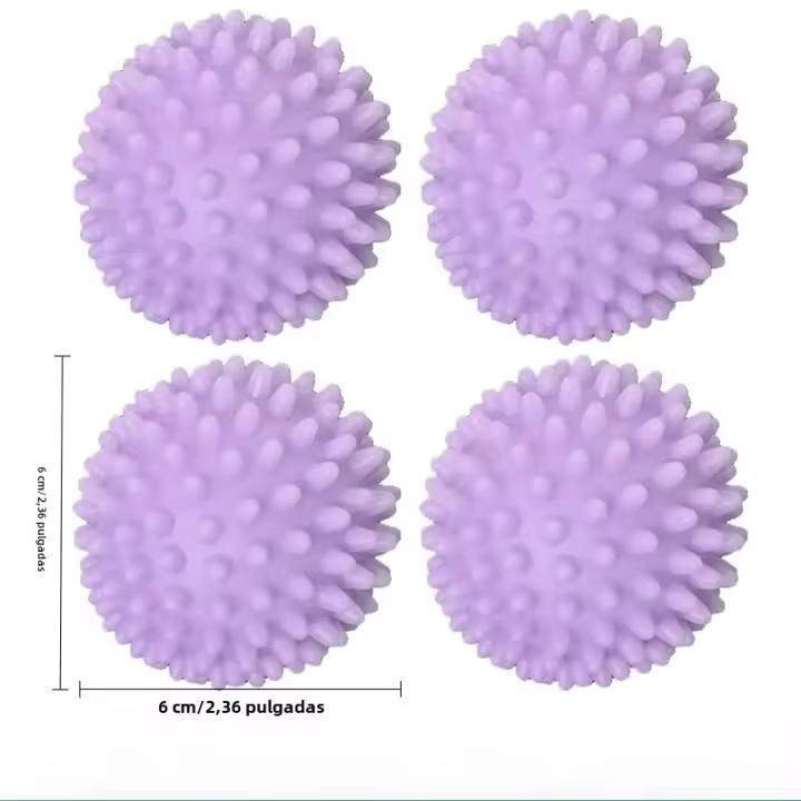 4Pcs Pelota De Secado Con PVC Reutilizable Para Lavandería Herramienta De Limpieza De Ropa En La Máquina De Secado Softener Fabricante - 1