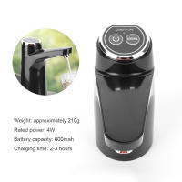 Bomba De Agua Recargable Por USB Para Tanque De Agua Con Botella Automática Y Botón De Encendido Individual Dispositivo De Bombear Para Camping - details 11