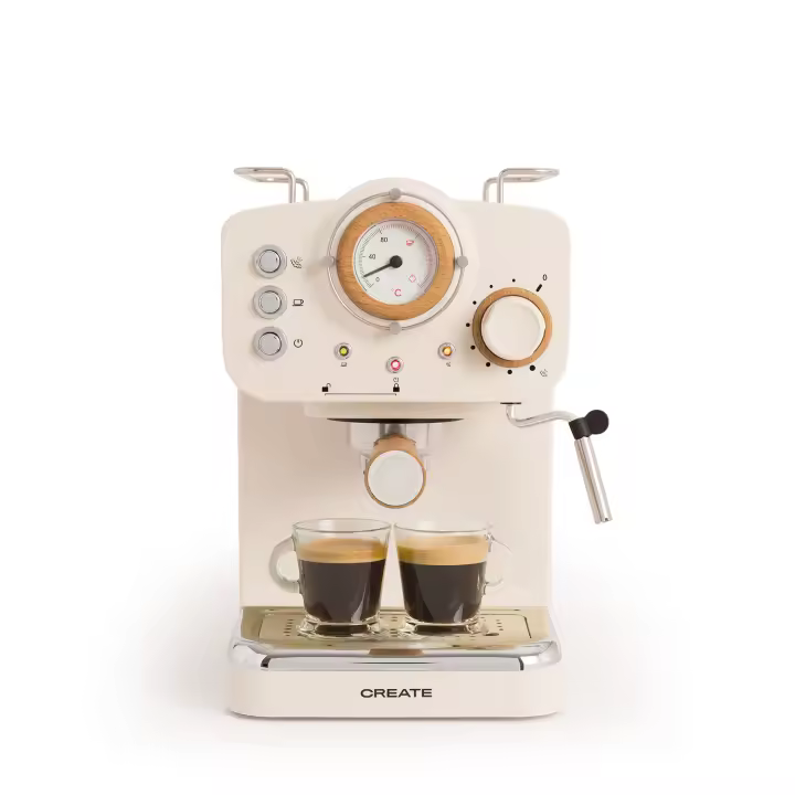CREATE - Cafetera express acabado mate Presión 20 bar Capacidad 1,25L - THERA RETRO - 1