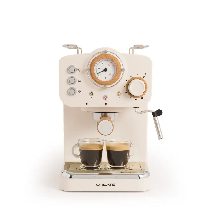 CREATE - Cafetera express acabado mate Presión 20 bar Capacidad 1,25L - THERA RETRO - 1