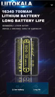 Linterna Mini LiitoKala LF-535 LED Blanca Con Láser Recargable 16340 700mAh Impermeable Distancia De Iluminación 100-200 M - details 8