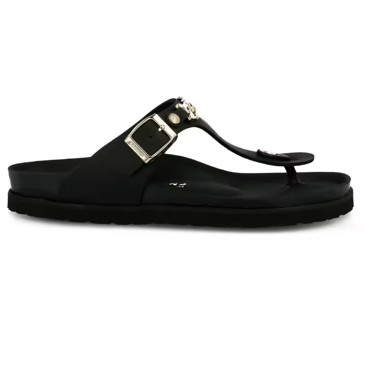 Sandalias Genuins Roastad Leather Gold para mujer en color negro - 1