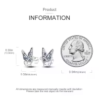Pendientes De Aro De Plata 925 Para Mujer Con Zirconia Joyería De Moda Regalo Original Eardrop Pendientes Metálicos Tipo Aro - details 57