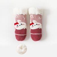 Calcetines De Navidad Para Bebés Recién Nacidos Invierno Gruesos Algodón Cálido Antideslizantes Talla Ajustable Para Niños De 0 a 4 Años Diseño De Dibujos Animados - details 13
