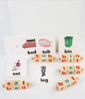 Juego De Palabras En Madera Para Niños Y Niñas Juguete Educativo De Aprender Letras Y Lectura Con 24 Tarjetas Para Edad Preescolar - details 10