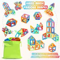 Juego De Bloques Magnéticos Para Niños Y Niñas Set De Construcción Educativo Para Bebés Juguete DIY Montessori Regalos - details 5