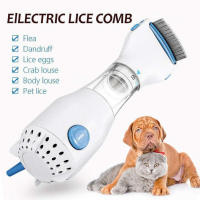 Peine Eléctrico Antiparasitario 3 En 1 Para Perros Y Gatos Eliminador De Pulgas Y Piojos Cuidado Del Pelaje De Mascotas Herramienta Limpiadora Para Animales - details 3
