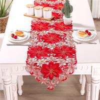 Mantel Navideño Bordado Para Fiestas Y Pícnic 2/1PCS Decoración De Mesa De Algodón Y Poliéster Con Diseño De Navidad - details 1